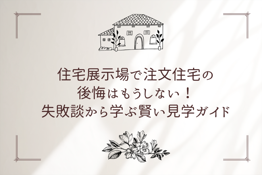 住宅展示場で注文住宅の後悔はもうしない！失敗談から学ぶ賢い見学ガイドのイメージ