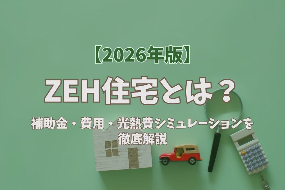 【2026年版】ZEH住宅とは？補助金・費用・光熱費シミュレーションを徹底解説のイメージ